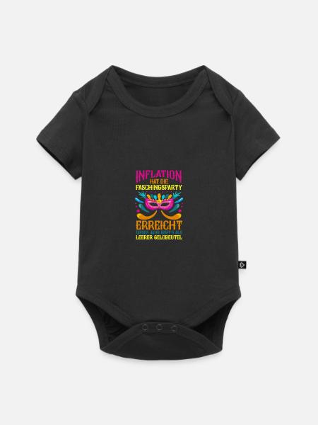 Karnevalskostüm Fasching Karneval - Baby Premium Kurzarmbody - Schwarz