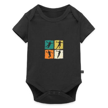 Joueurs de handball Handball - Body à manches courtes Premium Bébé - noir - Devant