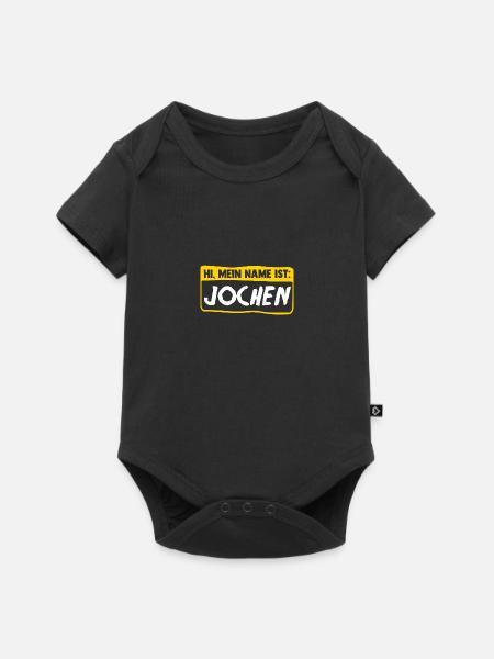 Jochen - Baby Premium Kurzarmbody - Schwarz