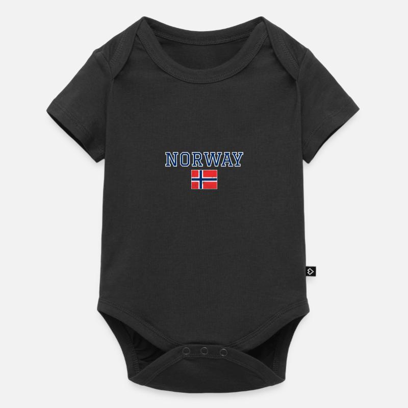 Norvège - Body à manches courtes Premium Bébé - noir