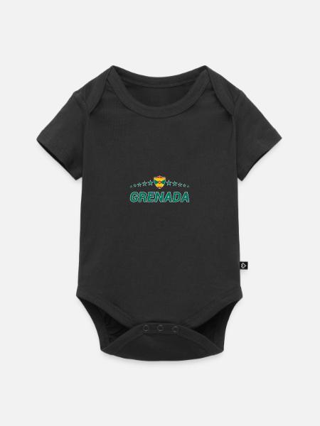 Grenada - Baby Premium Kurzarmbody - Schwarz