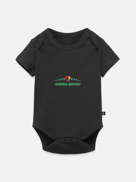 Guinea-Bissau - Baby Premium Kurzarmbody - Schwarz