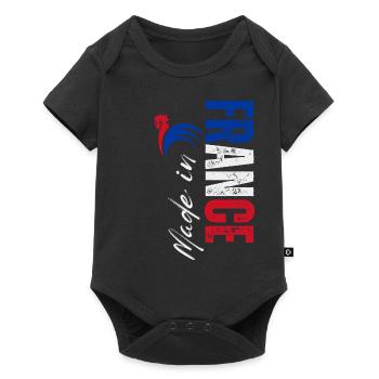 Made in France, I love France - Baby Premium short-sleeve bodysuit - black - Front