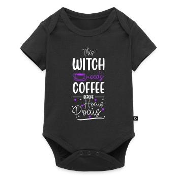 Witch's broom Wicca Magic Walpurgis Night - Baby Premium short-sleeve bodysuit - black - Front