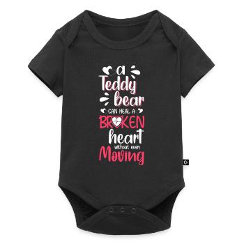 Bear Childhood Toys - Baby Premium short-sleeve bodysuit - black - Front