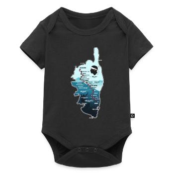 GR20 GR 20 Carte Corse randonnée gr 20 - Body à manches courtes Premium Bébé - noir - Devant