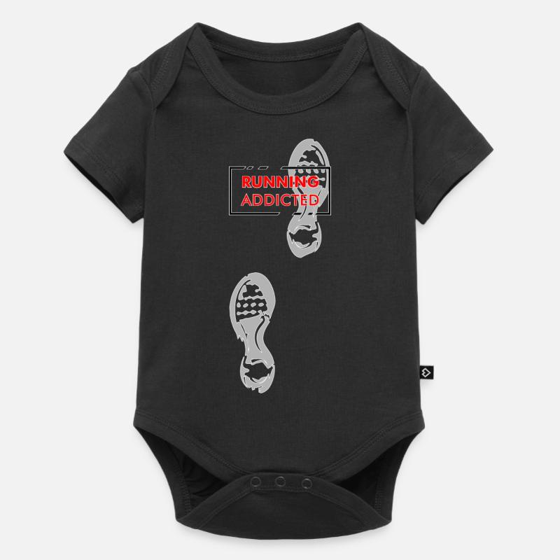 running addicted - Body à manches courtes Premium Bébé - noir