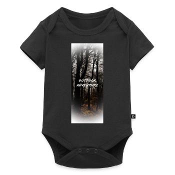 Outdoor Adventure - Baby Premium Kurzarmbody - Schwarz - Vorne