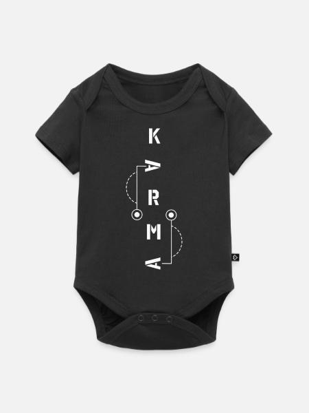 Karma - Baby Premium Kurzarmbody - Schwarz
