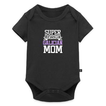 Super Awesome Galician Mom Country Pride - Baby Premium short-sleeve bodysuit - black - Front