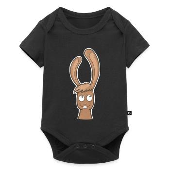 Rabbit - Baby Premium short-sleeve bodysuit - black - Front