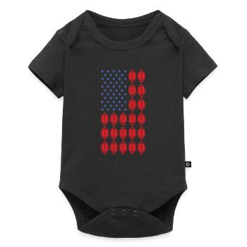 Sport Us Flag Football américain - Body à manches courtes Premium Bébé - noir - Devant
