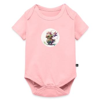 Animal chick fantasy and cute - Baby Premium short-sleeve bodysuit - rose - Front