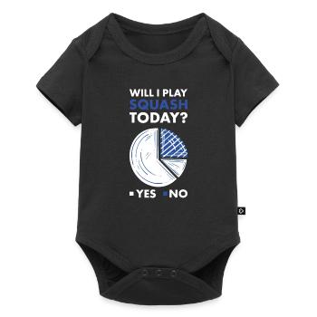 Sport Will I Play Squash - Baby Premium short-sleeve bodysuit - black - Front