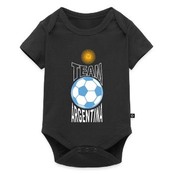 Équipe argentine de football Sun Ball - Body à manches courtes Premium Bébé - noir - Devant