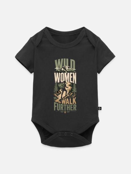 Wandern Frauen - Baby Premium Kurzarmbody - Schwarz
