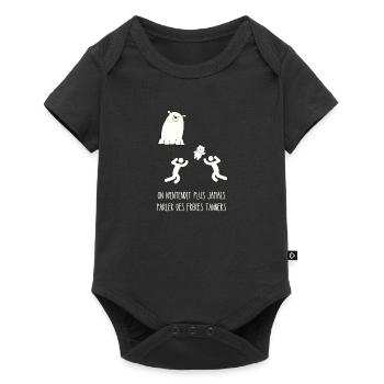 maman ours - Body à manches courtes Premium Bébé - noir - Devant