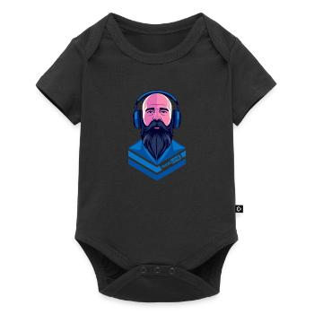 Music Love - Baby Premium Kurzarmbody - Schwarz - Vorne
