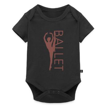 Ballerine Ballet Danseuse Dancing Ballet Cadeau - Body à manches courtes Premium Bébé - noir - Devant