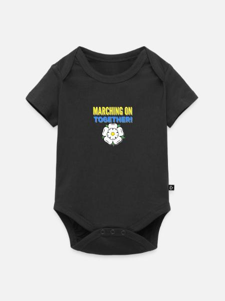 Leeds Yorkshire - Baby Premium Kurzarmbody - Schwarz