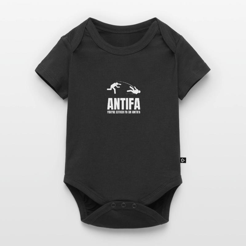Antifa - Du bist entweder Fa oder Antifa Baby Premium Kurzarmbody