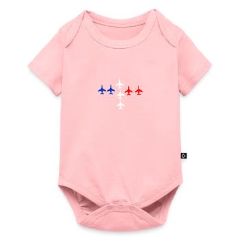 Patrouille de France air show armée de l'air - Baby Premium short-sleeve bodysuit - rose - Front