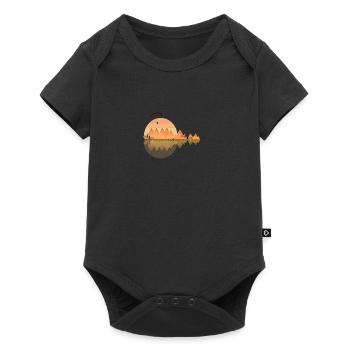 Paraglider Paragliding Mountains Hang Gliding Kayak - Baby Premium short-sleeve bodysuit - black - Front