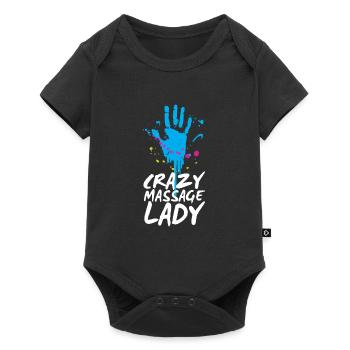 Massage Masseur Physiotherapist - Baby Premium short-sleeve bodysuit - black - Front