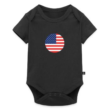 États-Unis Amérique - Body à manches courtes Premium Bébé - noir - Devant