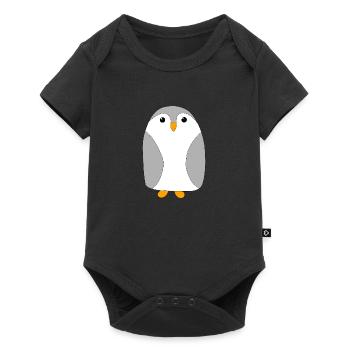Cute baby penguin - Baby Premium short-sleeve bodysuit - black - Front