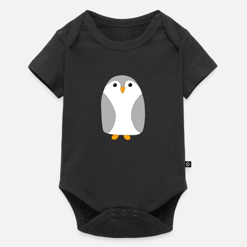 Mignon bébé pingouin - Body à manches courtes Premium Bébé - noir