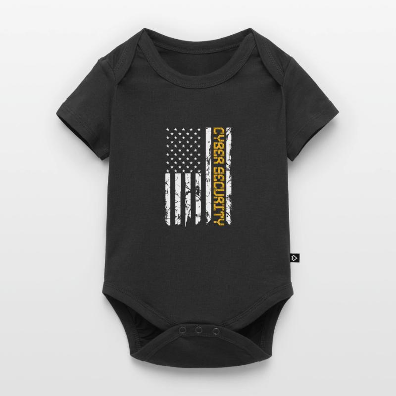 Cybersecurity IT Analyst DA1 US Flag Certified Baby Premium Kurzarmbody