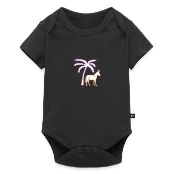 Âne - Body à manches courtes Premium Bébé - noir - Devant