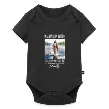 Funny Christian Clothing - Waking On Water, - Baby Premium short-sleeve bodysuit - black - Front