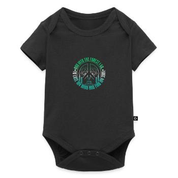 Et dans la forêt, je vais perdre mon esprit et trouver - Body à manches courtes Premium Bébé - noir - Devant
