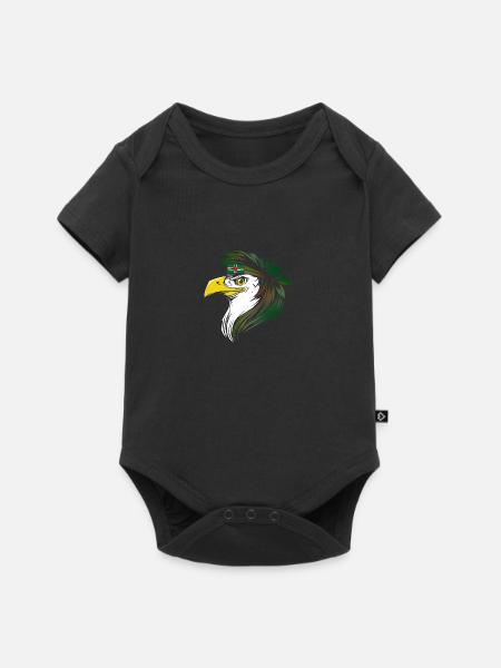 Dominica - Baby Premium Kurzarmbody - Schwarz