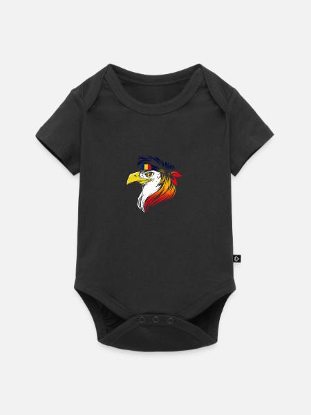 Tschad - Baby Premium Kurzarmbody - Schwarz
