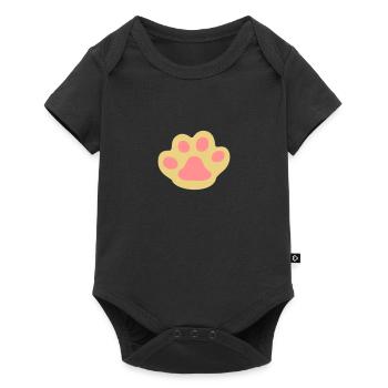 Chat patte chat patte gelée haricots - Body à manches courtes Premium Bébé - noir - Devant