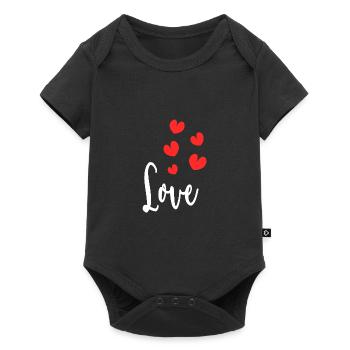 SAINT VALENTINE. bachelorette party. I LOVE YOU. I LOVE YOU. LOVE - Baby Premium short-sleeve bodysuit - black - Front