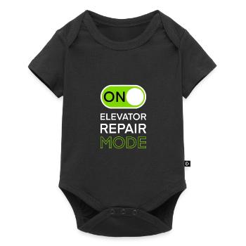 elevator elevator mechanic repair gift - Baby Premium short-sleeve bodysuit - black - Front