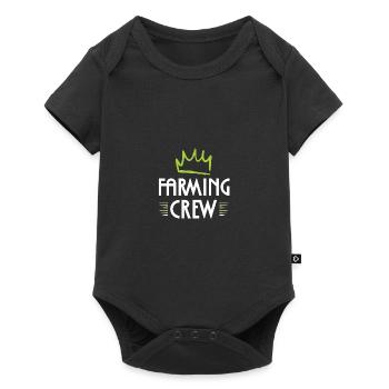 Farming Crew - Baby Premium Kurzarmbody - Schwarz - Vorne