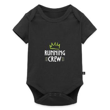 Équipe de course - Body à manches courtes Premium Bébé - noir - Devant