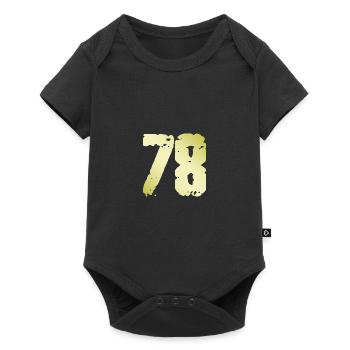 78 Number Vintage - Baby Premium short-sleeve bodysuit - black - Front
