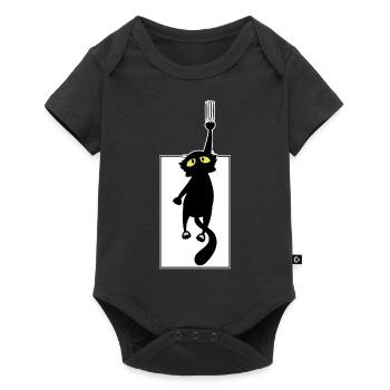 Black cat - Baby Premium short-sleeve bodysuit - black - Front
