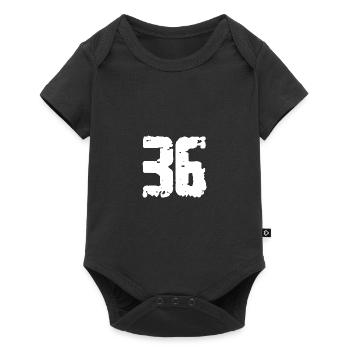 36 Number Vintage - Baby Premium short-sleeve bodysuit - black - Front