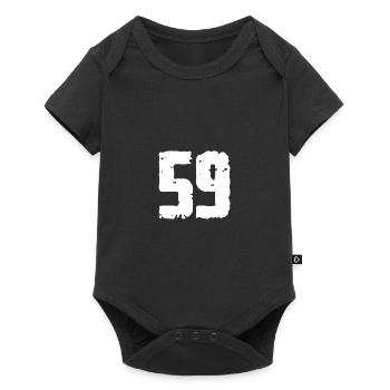 59 Nombre Vintage - Body à manches courtes Premium Bébé - noir - Devant