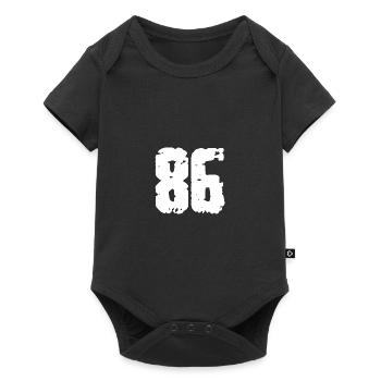 86 Nombre Vintage - Body à manches courtes Premium Bébé - noir - Devant