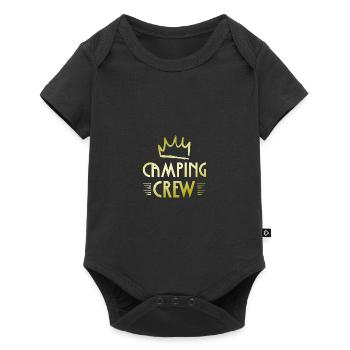 Camping Crew - Baby Premium Kurzarmbody - Schwarz - Vorne