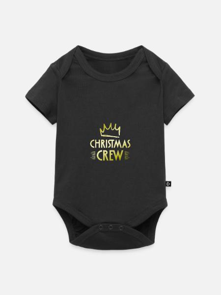 Christmas Crew - Baby Premium Kurzarmbody - Schwarz