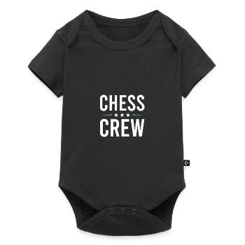 Chess Crew - Baby Premium Kurzarmbody - Schwarz - Vorne